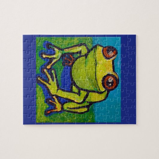 Glücklicher Frosch Puzzle (Horizontal)
