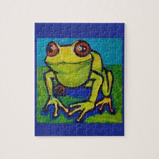 Glücklicher Frosch Puzzle (Vertikal)