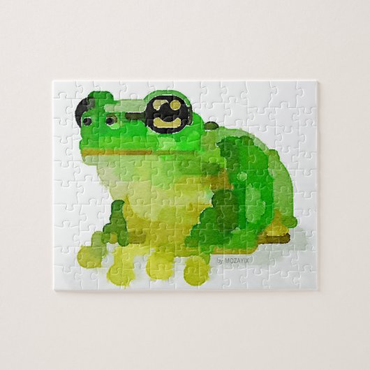 Glücklicher Frosch-Puzzle Puzzle (Horizontal)