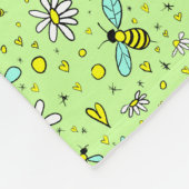 glücklicher Frühling Fleecedecke (Ecke)