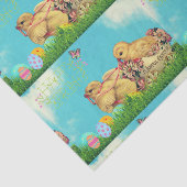 Glücklicher Frühling, frohes Ostern. Seidenpapier (Ausschnitt)