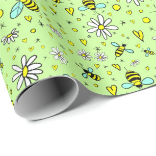 glücklicher Frühling Geschenkpapier