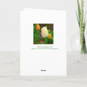 Glücklicher Frühling; HappyOaster! FRÜHSTÜCK Feiertagskarte (Rückseite)