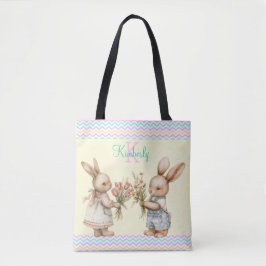 Glücklicher Frühling! Kaninchen für Jungen und Mäd Tasche