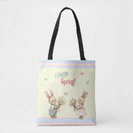 Glücklicher Frühling! Kaninchen für Jungen und Mäd Tasche