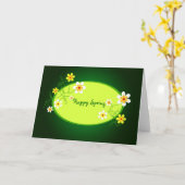 Glücklicher Frühling - Karte (Gelbe Blume)