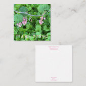 Glücklicher Frühling! Mitteilungskarte (Vorne/Hinten)