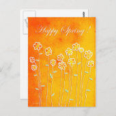 Glücklicher Frühling! Postkarte (Vorne/Hinten)