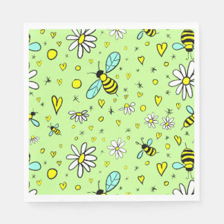 glücklicher Frühling Serviette