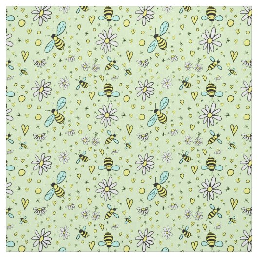 glücklicher Frühling Stoff (Muster)
