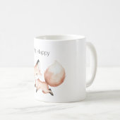 Glücklicher Fuchs Kaffeetasse (VorderseiteRechts)