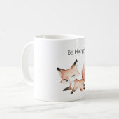 Glücklicher Fuchs Kaffeetasse (Vorderseite Links)