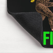 Glücklicher Fund Bigfoot Frohen St. Patrick's Day  Mousepad (Ecke)