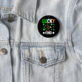 Glücklicher Fund Bigfoot Frohen St Patricks Day T- Button (Beispiel)