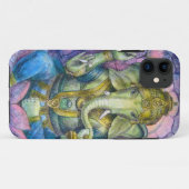 Glücklicher Ganesha Elefant, Buddha Case-Mate iPhone Hülle (Rückseite (Horizontal))