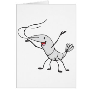 Glücklicher Garnele-Cartoon