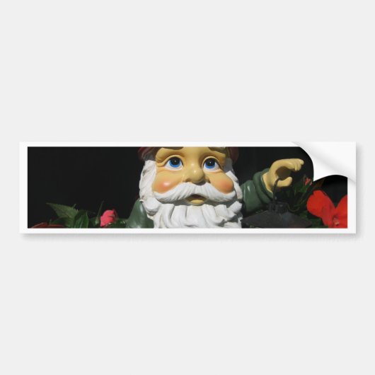 Glücklicher GartenGnome Autoaufkleber (Vorne)