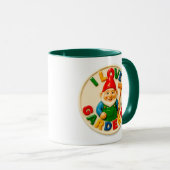 Glücklicher Gartenzwerg Tasse (VorderseiteRechts)
