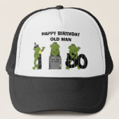GLÜCKLICHER GEBTHDAY ALTER MAN TRUCKERKAPPE (Vorderseite)
