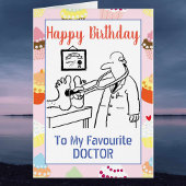 Glücklicher Geburtsarzt