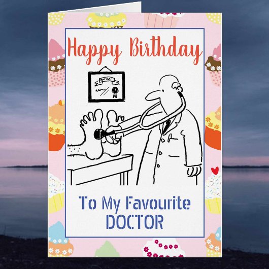 Glücklicher Geburtsarzt