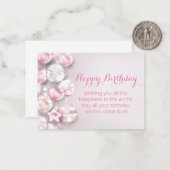 glücklicher Geburtstag 3D farbige Ballons modern r Mitteilungskarte (Vorderseite/Rückseite Beispiel)