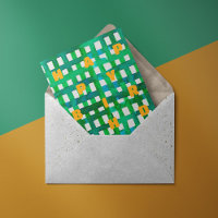 Glücklicher Geburtstag Aquarellgrün Gitter