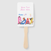 Glücklicher Geburtstag - Baby Bears Party Celebrat Fächer (Vorderseite)