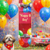 Glücklicher "Geburtstag" Ballon Skateboard