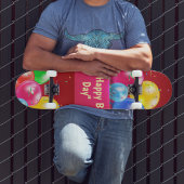 Glücklicher "Geburtstag" Ballon Skateboard