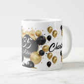 Glücklicher Geburtstag Becher Jumbo-Tasse (Vorderseite Rechts)