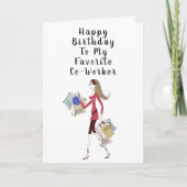 GLÜCKLICHER GEBURTSTAG *BELIEBTER MITARBEITER" KARTE (Vorderseite)