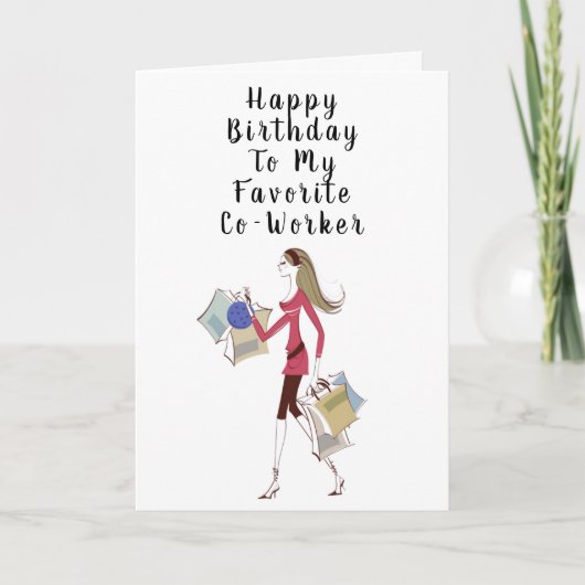 GLÜCKLICHER GEBURTSTAG *BELIEBTER MITARBEITER" KARTE (Vorderseite)