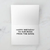 GLÜCKLICHER GEBURTSTAG ***BOSS*** KARTE (Innenseite)