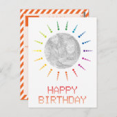 glücklicher Geburtstag (brightBurst) Postkarte (Vorne/Hinten)