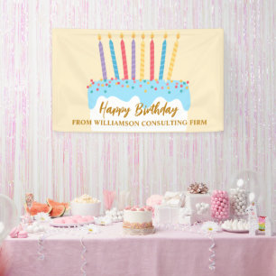 Glücklicher Geburtstag Cake Chic Benutzerdefiniert Banner