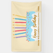 Glücklicher Geburtstag Cake Chic Benutzerdefiniert Banner (Vertikal)