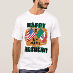 Glücklicher Geburtstag Cinco Des Mayo T-Shirt