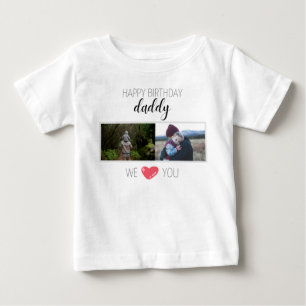 GLÜCKLICHER GEBURTSTAG DADDY BABY SCHLIESSEN PERSO T-SHIRT