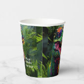 GLÜCKLICHER Geburtstag Dinosaur Pappbecher (Rechts)