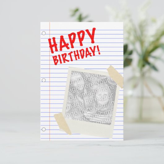 glücklicher Geburtstag Einladung (Stehend Vorderseite)