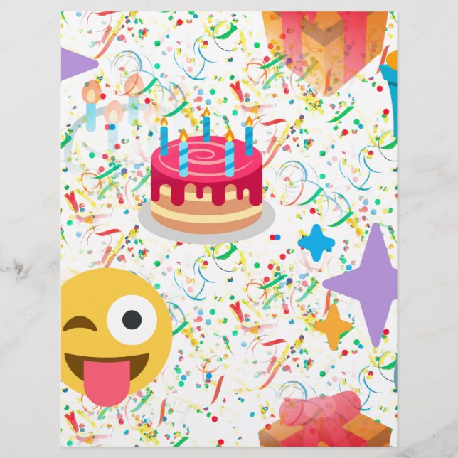 glücklicher Geburtstag Emoji (Vorderseite)