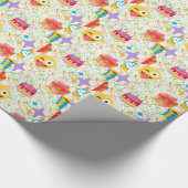 glücklicher Geburtstag Emoji Geschenkpapier (Ecke)