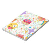 glücklicher Geburtstag Emoji Notizblock (Rotiert)