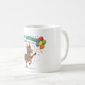 Glücklicher Geburtstag Esel-Feier Kaffeetasse (VorderseiteRechts)