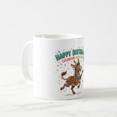 Glücklicher Geburtstag Esel-Feier Kaffeetasse (Vorderseite Links)