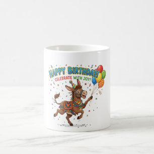 Glücklicher Geburtstag Esel-Feier Kaffeetasse