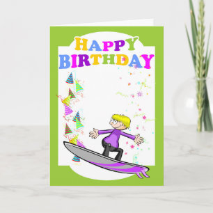 Glücklicher Geburtstag, Extremsurfer Karte