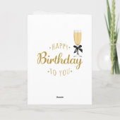 Glücklicher Geburtstag - Faltkarte Karte (Rückseite)