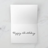 GLÜCKLICHER GEBURTSTAG-FASHIONISTA MIT STIL KARTE (Innenseite)